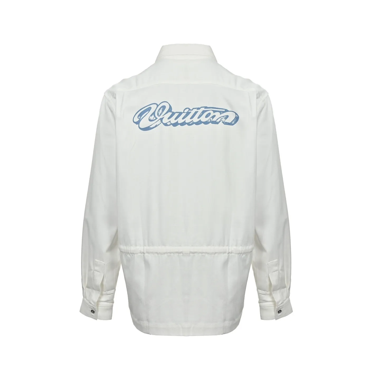 Louis Vuitton/Louis Vuitton leather label printed shirt jacket